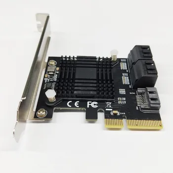 H1111Z Pridėti Korteles PCIE SATA Controller PCI-E, SATA Hub/Card PCIE į SATA 3.0 Kortelė 5-Uostai, SATA3 SSD PCI Express X4 Gen3 Adapteris