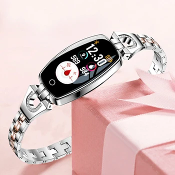 H8 Smartwatch Moterų, Mergaičių, Laikrodžiai IP67 atsparus Vandeniui Smart Apyrankė 