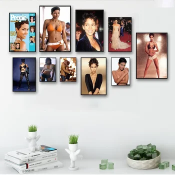 Halle Berry - Amerikiečių Aktorė, Buvęs Mados Modelis, Drobė meno, Plakato, drobė, tapyba sienos nuotraukas, už kambarį
