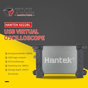 Hantek 6022BE Nešiojamas KOMPIUTERIS, USB Digital Storage Virtual Oscilloscope 2 Kanalų 20Mhz Kišeninis Nešiojamas Osciloscopio 6022bl