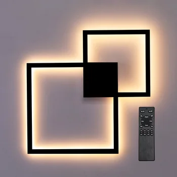 Hartisan Nuotolinio Valdymo Sienos LED Lemputė 24W Pritemdomi Aikštėje Dizainas, Miegamasis Gyvenimo Kambario Sienos Šviesiai Šiuolaikinės Apdailos Apšvietimas 56785