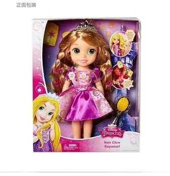 Hasbro Disney Princess Plaukų Spindesį Rapunzel Lėlės Vinilo Žaislai Vaikams Gimtadienio Dovanos Šviesos Mergina Žaislai Žaisti Namuose Apsimesti 6172