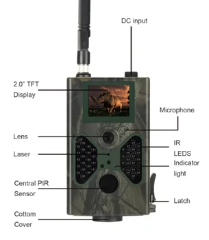 HC330LTE 4G Medžioklės Takas Camera 16MP 1080P SMTP SMS Infraraudonųjų spindulių Kameros ir SPINDULIŲ Naktinio Matymo Laukinių žvėrių Takas, Fotoaparatai, Foto Spąstus