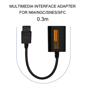 HDMI suderinamus Keitiklio Kabelį Už N64 SNES NGC HDTV Vaizdo Scart Kabelis Patogus Splitter 720P HD Žaidimų Konsolės Perskaičiavimo