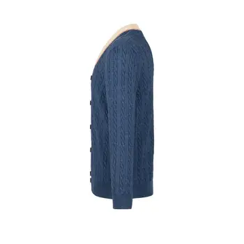 HELLEN&SUMEDĖJUSIŲ/DN Žiemos 2020 Mados Drabužių Mens Megztinis Button Cardigan Naujų Dizainerių ilgomis Rankovėmis Megztinis Vyrams