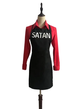 Helltaker Šėtonas Prijuostė marškinėliai, Cosplay Kostiumai, pagaminti pagal užsakymą, 14694