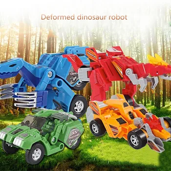 HIINST Mini Robotas Dinozauras Transformatorius Robotas Anime Statulėlės, Automatinė Tranform Robotas Vaikams, Kūdikių Mergaitės Berniukai Atostogų Dovanos