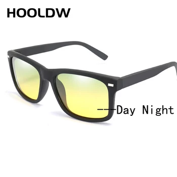 HOOLDW Vyrų Poliarizuoti Akiniai nuo saulės Photochromic Saulės akiniai Naktinio Matymo Akiniai Dieną Naktį Akiniai Anti-glare Vairavimo UV400 Akiniai 42432