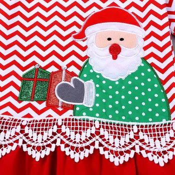 Hooyi Mergaitės Ievos Kalėdų Kostiumų Santa Claus Marškinėliai, Apranga, Vaikiška Mergaitė Šalies Drabužių Raudonas Megztinis Ilgomis Rankovėmis Kostiumas