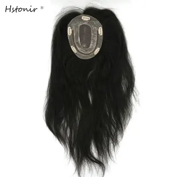 Hstonir Perukas Topper Toupee Plaukų Moterims Mono Nėrinių Toupi Hairtopper Toupet Cheveux Humain Supilkite Femmes Europos Remy Plaukų TP14