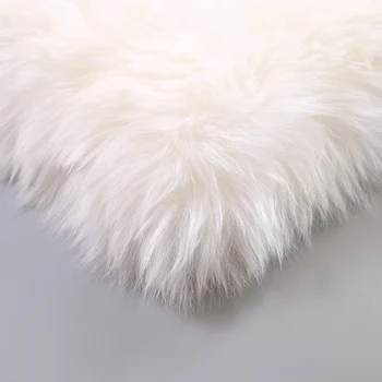 Ilgi plaukai shaggy originali avikailių kailio pagalvėlė , minkšta vienos pusės avių kailio, kėdės pagalvėlę, žiemos tatamio kilimėlis