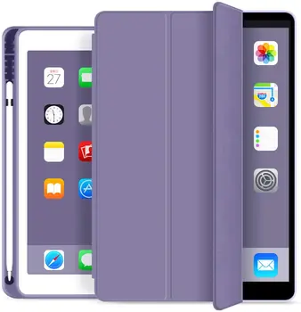 IPad 4 Oro Case for iPad oro 2020 Atveju 10.9 Colių Pažangus Silikoninis dangtelis su Pieštukas Turėtojas funda iPad 
