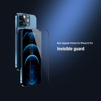 IPhone 12 Pro Max Nillkin Pilnas draudimas 3D Grūdintas Stiklas Screen Protector, vaizdo Kameros Apsauginė Stiklo iPhone 12/12 Pro/12 Mini