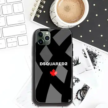 Italijos prabangos prekės DSQUARED2 Telefono dėklas Grūdintas Stiklas iPhone 12 pro max mini 11 Pro XR XS MAX 8 X 7 6S 6Plus SE 2020 atveju
