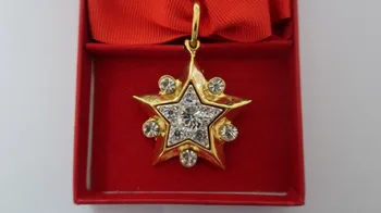Išskirtinį Buvusios TSRS Maršalas Penkių Žvaigždučių CCCP Pin Karinės Garbės Medalis Sovietų Sąjungos Didvyriškumas Specialus Ženklelis Tėvo Diena Dovanos 53521