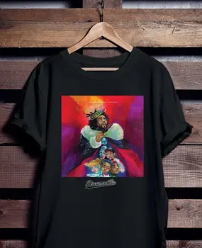 J Cole Marškinėliai King Cole Dreamville marškinėlius Vyrai Moterys KODAS Marškinėliai hip-hop Trumpas Rankovėmis Unisex Marškinėliai