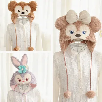 Japonija Duffy Lokys Stellalou Triušis ShellieMay Skrybėlę Animacinių filmų Mielas Pliušinis Šiltą Kepurę Duffy Lokių Kepurės Mergaitėms, Vaikams, Kalėdinės Dovanos