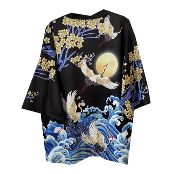 Japonijos Tradicinių Kimono Megztinis Vasaros Prarasti Haori Obi Streetwear Saulės Harajuku Rytų Kimono Geiša Yukata