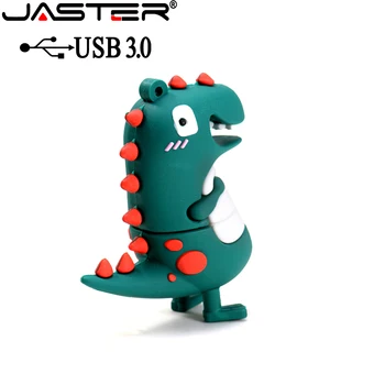 JASTER Dinozaurų Animacinių filmų USB 3.0 flash drive, Pen drive 64GB 32GB 16GB 8GB 4GB USB stick pendrive flashdrive Kūrybos dovanos 13050
