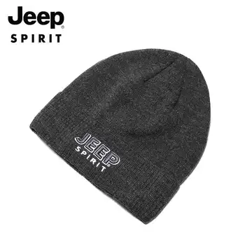 JEEPHat megzti skrybėlę šiltas vilnos skrybėlę kelionės įranga ir rudenį, ir žiemą