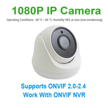 JIENUO POE IP Kameros 1080P HD Vaizdo Apsaugos Stebėjimo Built-in Mikrofono Naktinio Matymo Infraraudonųjų spindulių Vaizdo H. 265 AI Dome Namų Cam