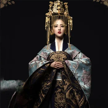 Jiu Čing Spalvingas Imperatorienė Kostiumų TV Žaisti Princesė WeiYoung Kostiumas Teminės Fotografijos Hanfu Cosplay Ilga Uodega