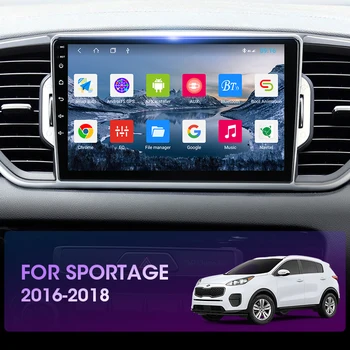 JMCQ Android 9.0 Automobilio Radijo KIA sportage 2016-2018 Multimidia Video 2 din RDS GPS 4+64G GPS Navigaion Padalinti Ekraną Su karkasu