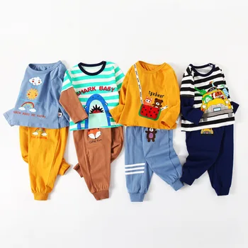 JO&MI 2020 m. rudenį vaikų drabužių rinkinį, vaikiški marškinėliai + kelnės berniukui drabužėlių rinkinys