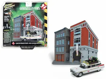 Johnny Žaibo automobilių 1/64 Ghostbusters būstinę kolekcija