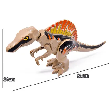 Juros periodo Pasaulio 3d Dinozaurai Spinosaurus Fosilijos Skeletas Modelis Statybiniai Blokai, Plytos Dino Muziejus Švietimo 