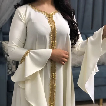 Kaftan Dubajus Abaja Turkija Femme Arabų Hijab Musulmonų Mados Suknelė Islamo Drabužiai, Suknelės Abayas Moterų Apdaras Vestidos Largos