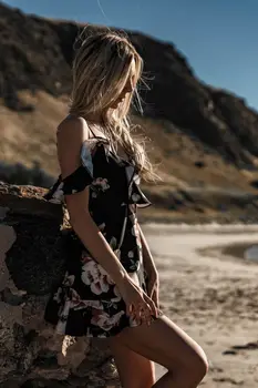Karšto Pardavimo Mados Ponios Sexy Sundress Moterų Atsitiktinis Vasaros Šalis Vakare Beach Trumpas Domino Pynimas Suknelė