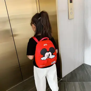 Karšto Pardavimo, vaikų darželis, mokyklos maišą animacinių filmų kūdikio Mickey vaikų kuprinės mielas berniukas su kuprine ant pečių 3-6 metų mergaitė krepšys