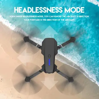 Kelionės E525 Drone 4k HD Oro Plataus kampo Dual Camera 1080P WIFI Visual Padėties Aukštis Išlaikyti RC Drone Sekite Mane RC Quadcopter