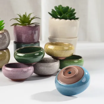 Keramikos Sultingųjų Lapų Vazoninių Puodą Mažų Šviežių Mini Augalų Medelynų Puodą Office 