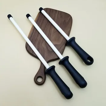 Keraminės (cirkonis) strypas peilis drožtukas su ABS rankena drožtukas, tinka chef plieno peilis virtuvės padėjėjas keramikos musat