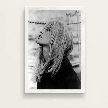 Kino Žvaigždė Plakatai ir Spausdina Brigitte Bardot Pav Seksuali Moteris Nuotrauką Juoda ir Balta Paveikslų Kambarį Frameless