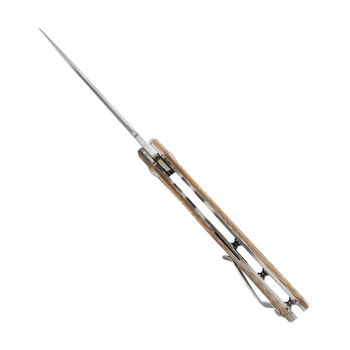 Kizer sulankstomas peilis V5488C4 C01C(XL) 9.3 colių didelis peilis su micarta rankena, lauko kempingas