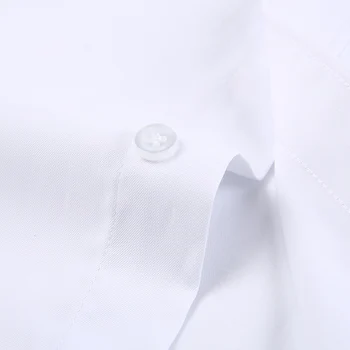 Kišenėje prie krūtinės Balta Oficialų Shirt Mens Verslo Tvirtą Socialinę Suknelė Vyrų Marškinėliai ilgomis Rankovėmis Darbo pareigas, Šviesiai Mėlyna juoda rausva