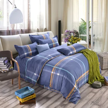 Klasikinis patalynės komplektas 4 dydis pilka mėlyna gėlių lovos užvalkalai 4pcs/set antklode padengti nustatyti Sielovados paklode AB pusėje antklode padengti 2018 lova