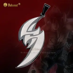 KOF Kovotojai Karalius Tekken Jin Kazama Karoliai Pendan Nemokamai Su Grandinės - Titano Plieno - Velnias Versija