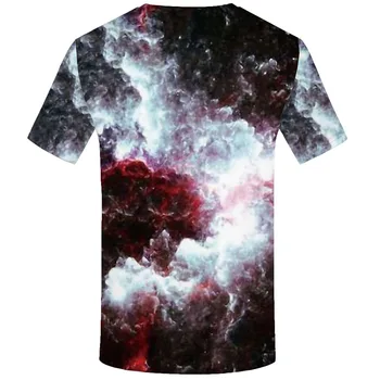 KYKU Galaxy marškinėliai Vyrams Abstrakčiai Anime Drabužius Psichodelinio Marškinėlius Spausdinti Spalvinga marškinėliai 3d Hip-Hop Shirt Spausdinti Vyrų Drabužiai.