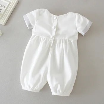 Kūdikis, berniukas, drabužių balta Dryžuotas krikšto kūdikis rinkinys su bžūp mygtuką naujagimis pirmą Komplektus Nustatyti berniukas gimtadienio drabužius, 3-24M