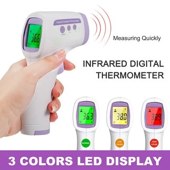 Kūdikių Infraraudonųjų spindulių Skaitmeninis Termometras Kūno Matavimo Kaktos, Ausies, Ne-Kreipkitės Vaikų, Suaugusiųjų LCD Apšvietimas Termometro