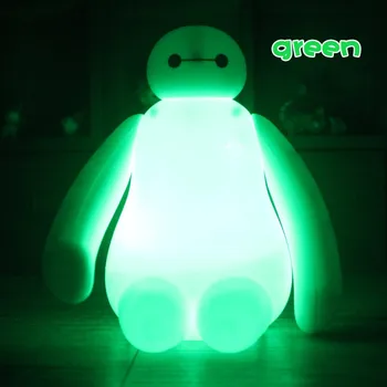 Kūrybos RGB Didelis Herojus 6 Animacinių filmų BayMax LED naktinė lempa Namų Dekoro Vaikų, Miegamojo staliukas, Lempa Vaikams šventinių Dovanų Lempos 2830