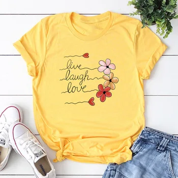 Lady Gyventi, Juoktis Meilės Laišką Atspausdintas T-shirt Moterims, O Kaklo trumpomis Rankovėmis Viršūnes Pilka Juoda Medvilnės Tees Atsitiktinis marškinėliai Camisas Mujer