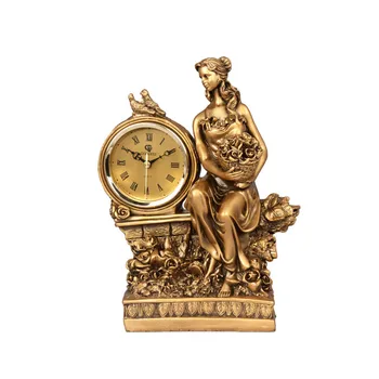 Laikrodis sėdynės švytuoklės meilužio dovana Europos stiliaus miegamojo kambarį mados amatų laikrodis bazės švytuoklinis laikrodis derva