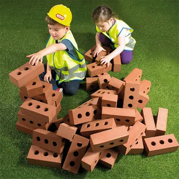 Lauko Vaikų Švietimo Žaislai, 100 vnt Pasidaryk pats Putų Blokai Didelių Statybos Žaislai EVA Mūrinis Pastato Blokus Juguetes