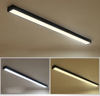 LED biuro liustra šiuolaikinės paprastas biuro ilgai juostos aliuminio lempos kabo linija lempos komercinės inžinerijos šviestuvo led lempos 4804