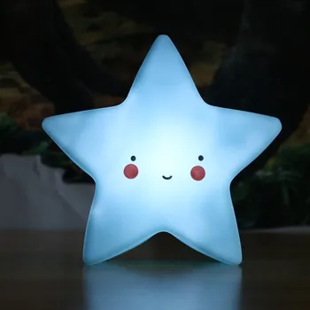LED Mini Naktį Šviesos Animacinių filmų Fantasy Moon Star Naktiniai Atsižvelgiant Kūdikio Kambario Puošmena Maitinti Naktį Šviesos Vaikai Dovanų Žaislas
